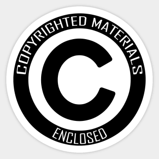 I AM HIP HOP - COPYRIGHTED MATERIALS ENCLOSED Sticker